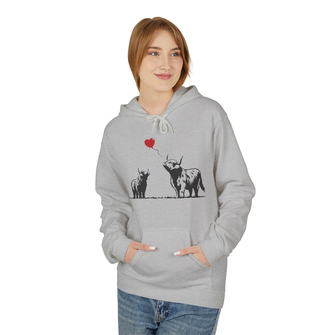 Highland Heart | Highland Cow Graffiti Hoodie