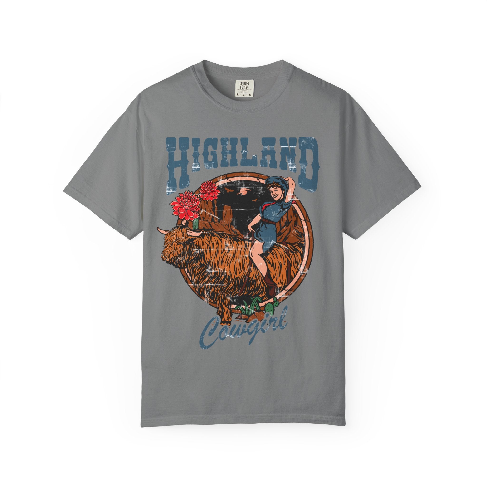 Copy of Bull Headed | Highland Cow Comfort Colors T-Shirt