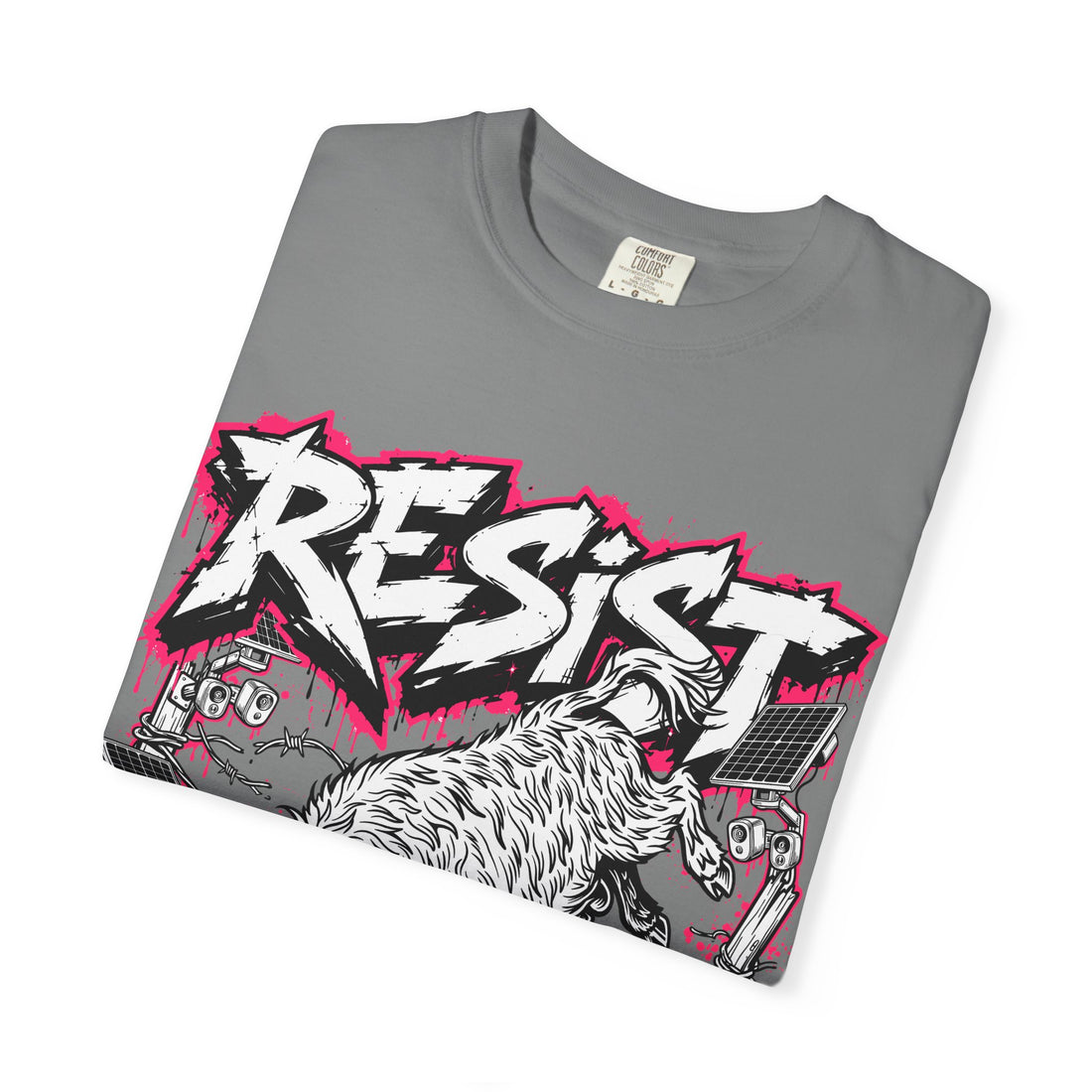 Resist punk Highland cow Comfort Colors T-shirt, alternate view
