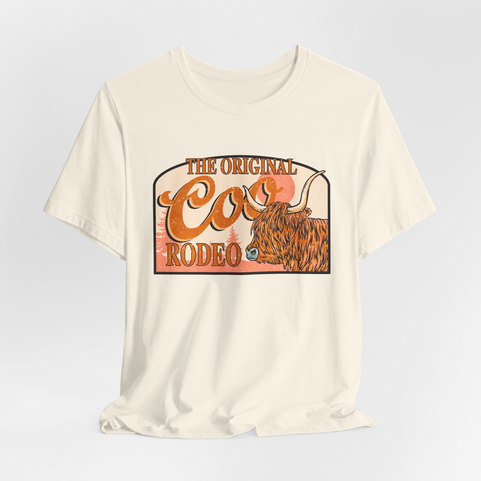 The Original Coo Rodeo | Highland Cow Bella+Canvas T-Shirt