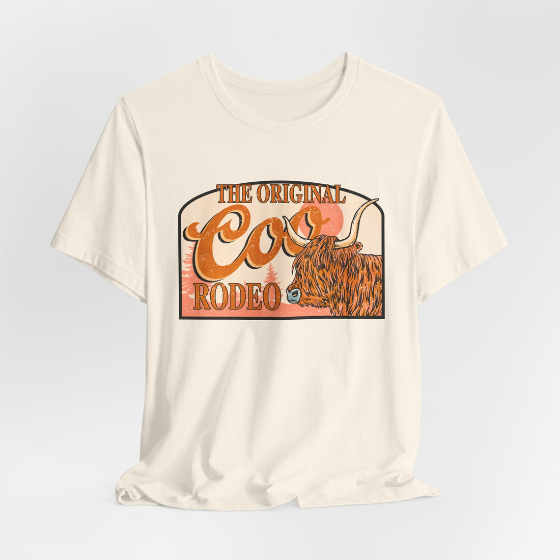 The Original Coo Rodeo | Highland Cow Bella+Canvas T-Shirt