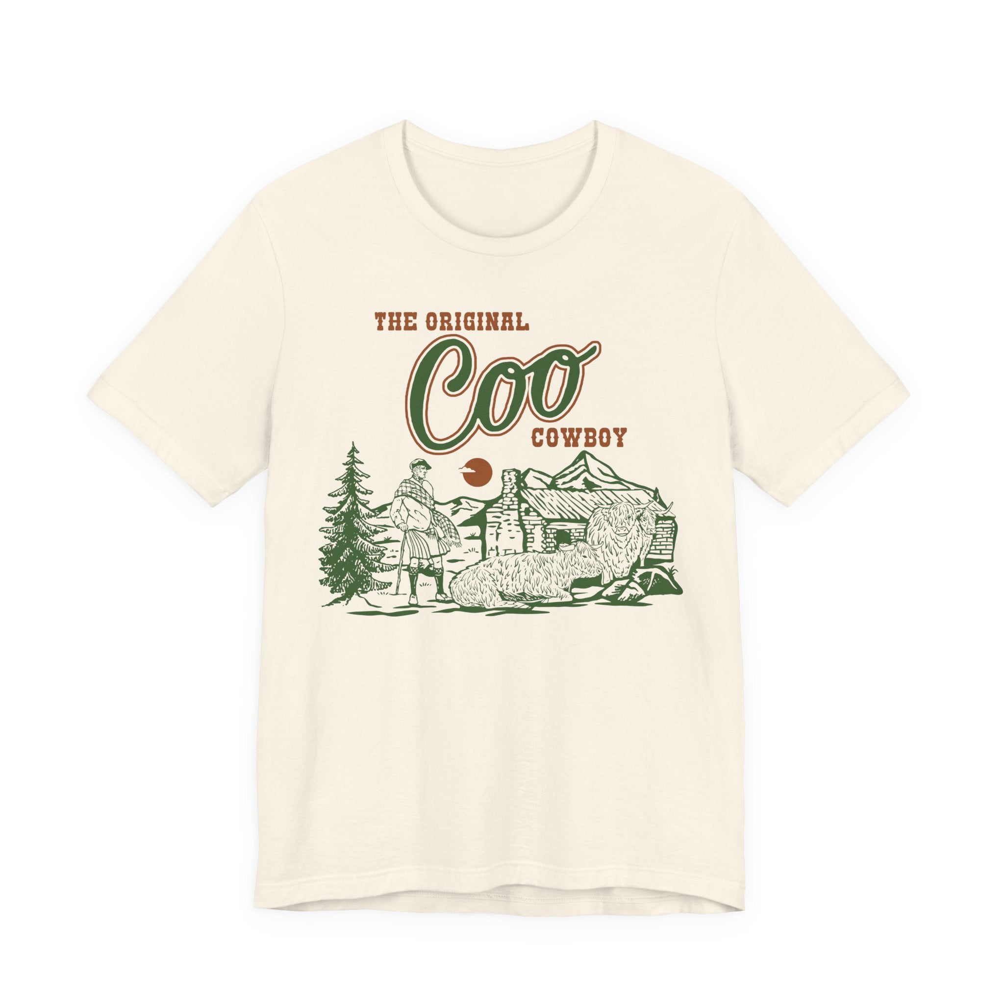 The Original Coo Cowboy | Highland Cow Bella+Canvas T-Shirt