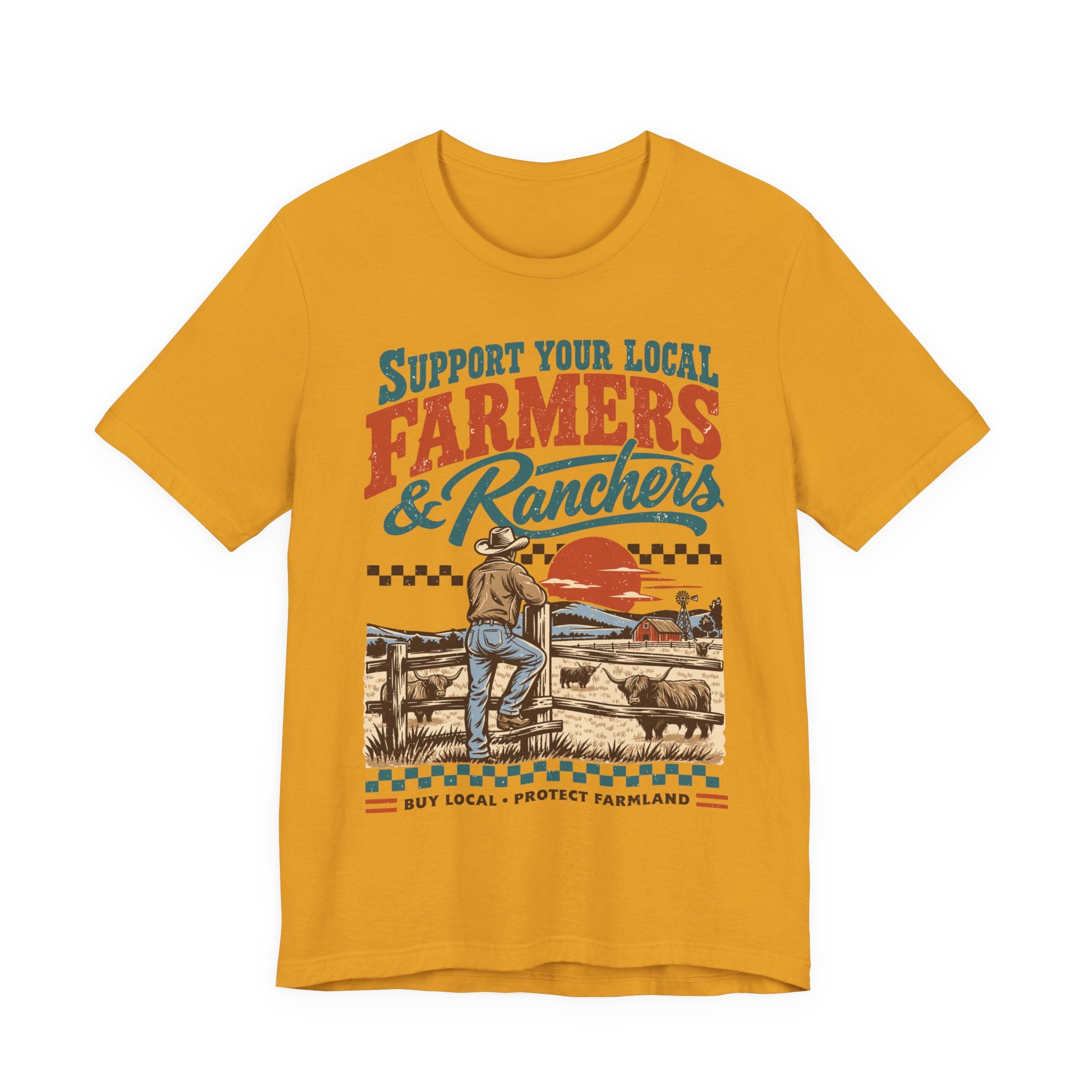 Support Your Local Farmers & Ranchers | Bella+Canvas T-Shirt