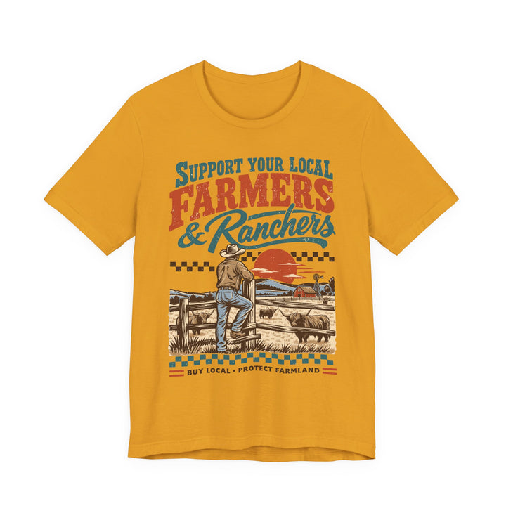 Support Your Local Farmers & Ranchers | Bella+Canvas T-Shirt