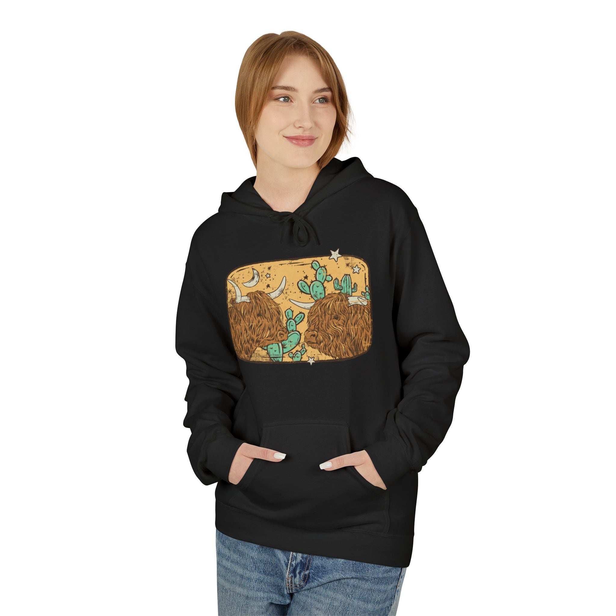 Copy of Desert Highlands | Western Highland Cow Hoodie