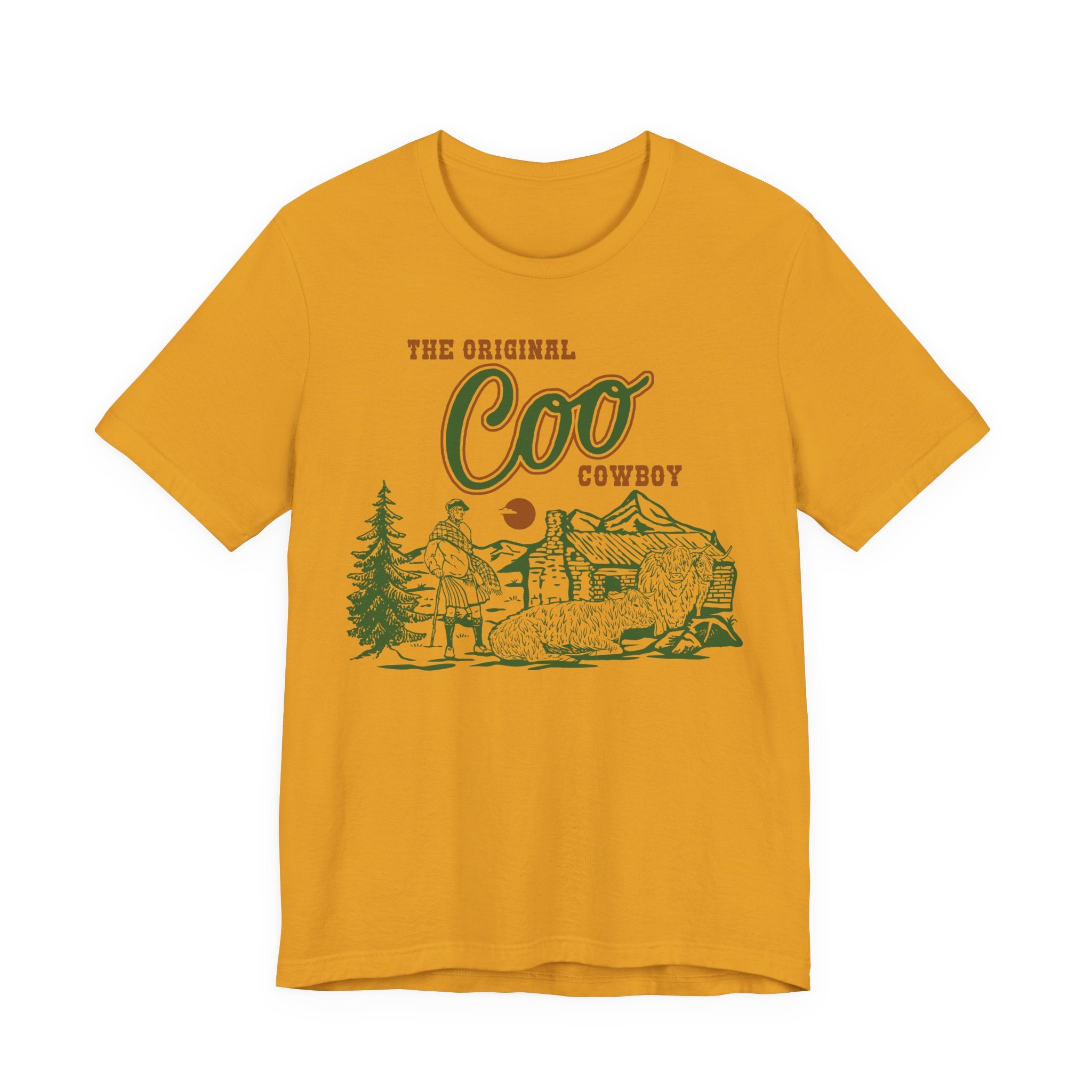 The Original Coo Cowboy | Highland Cow Bella+Canvas T-Shirt