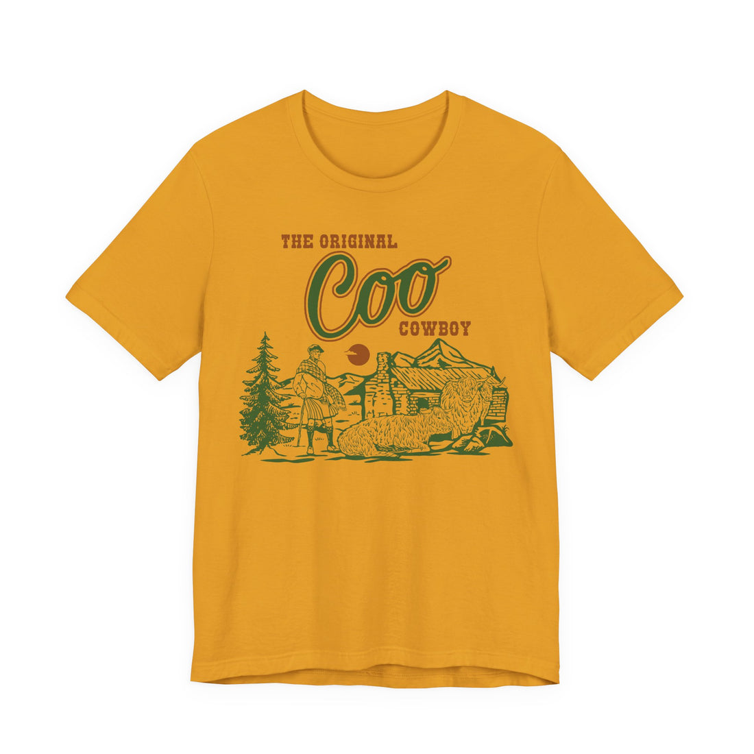 The Original Coo Cowboy | Highland Cow Bella+Canvas T-Shirt