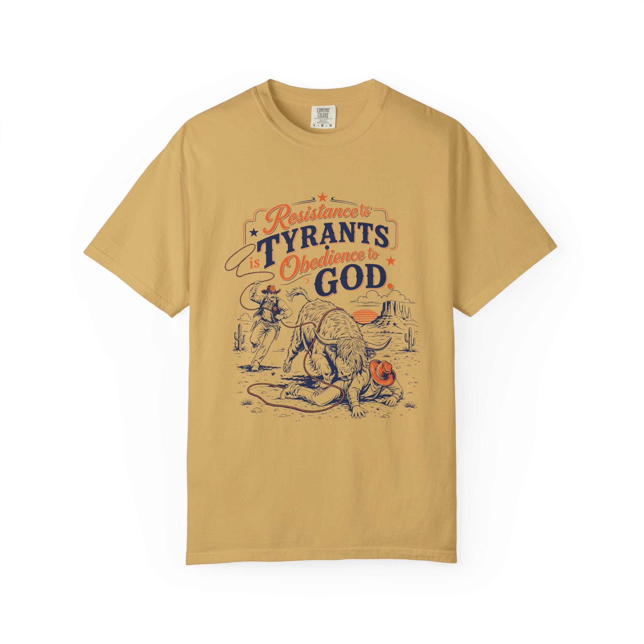 Resistance to Tyrants | Western Highland Cow T-Shirt