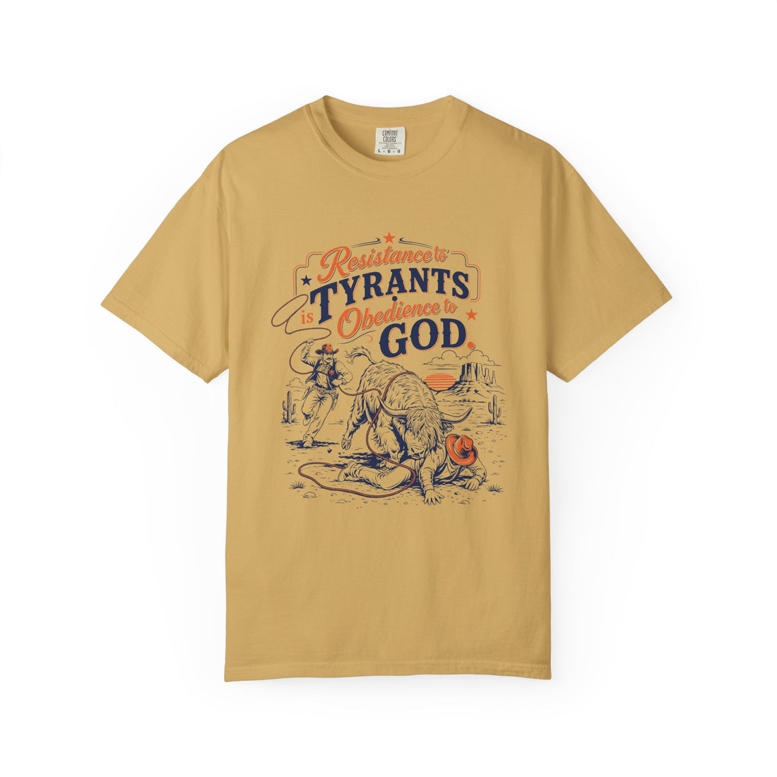 Resistance to Tyrants | Western Highland Cow T-Shirt