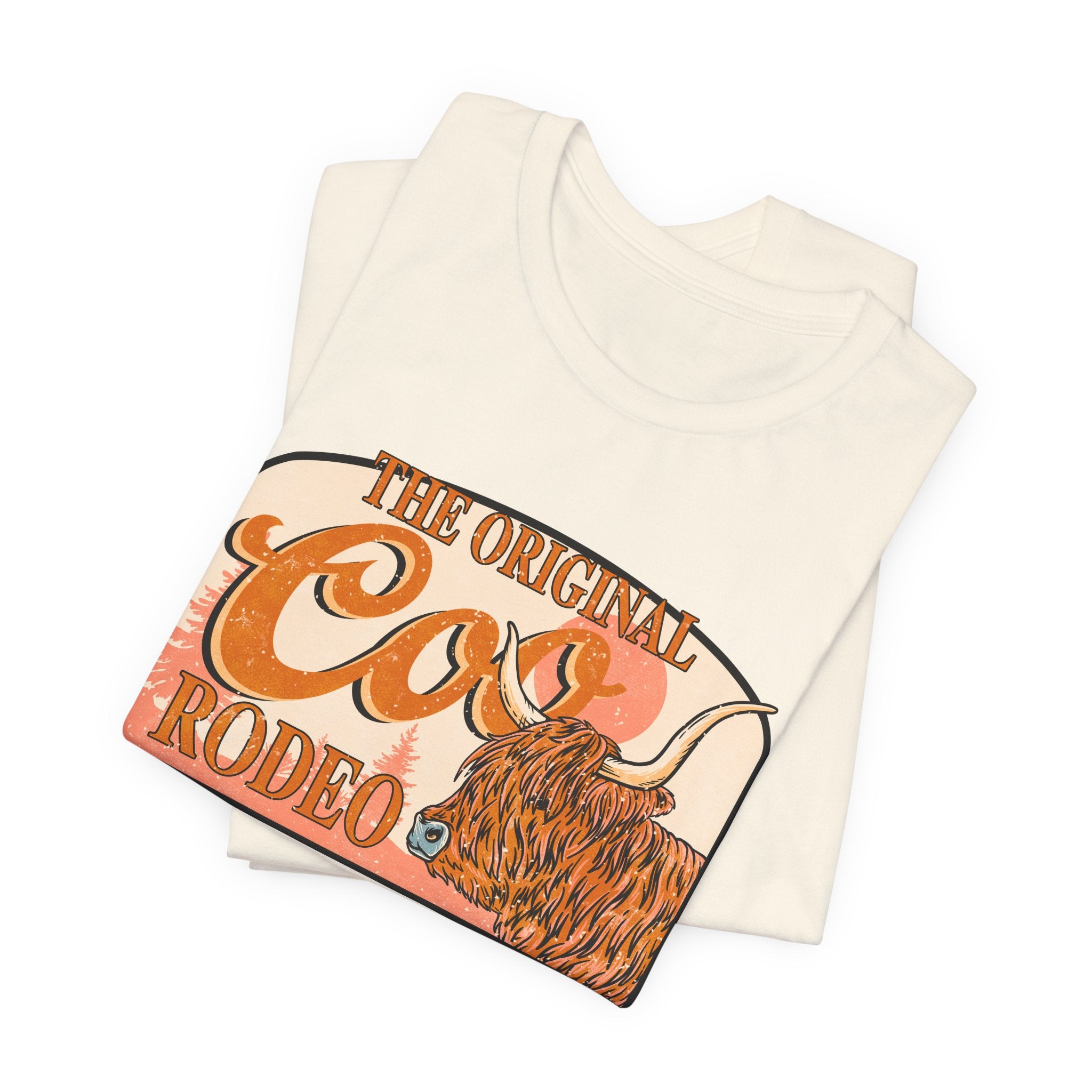 The Original Coo Rodeo | Highland Cow Bella+Canvas T-Shirt