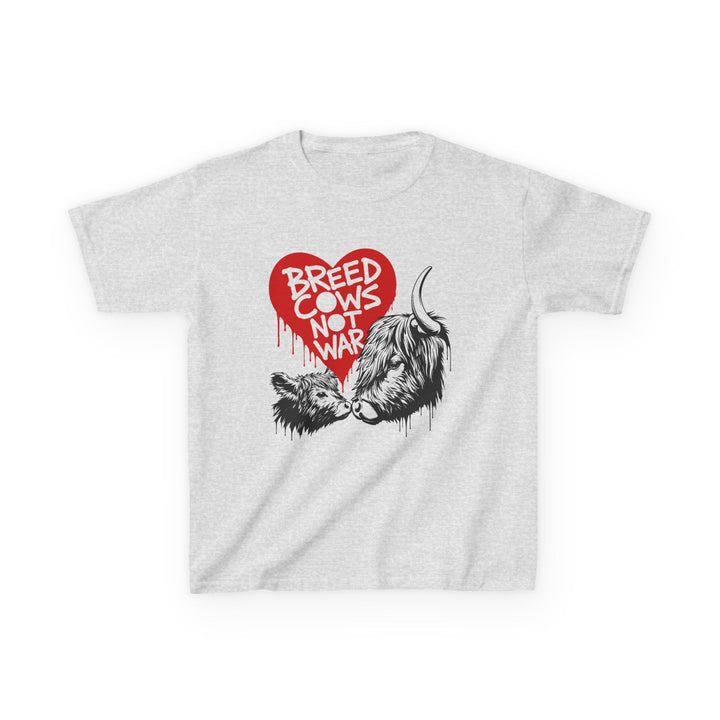 Breed Cows, Not War | Kids Highland Cow T-Shirt