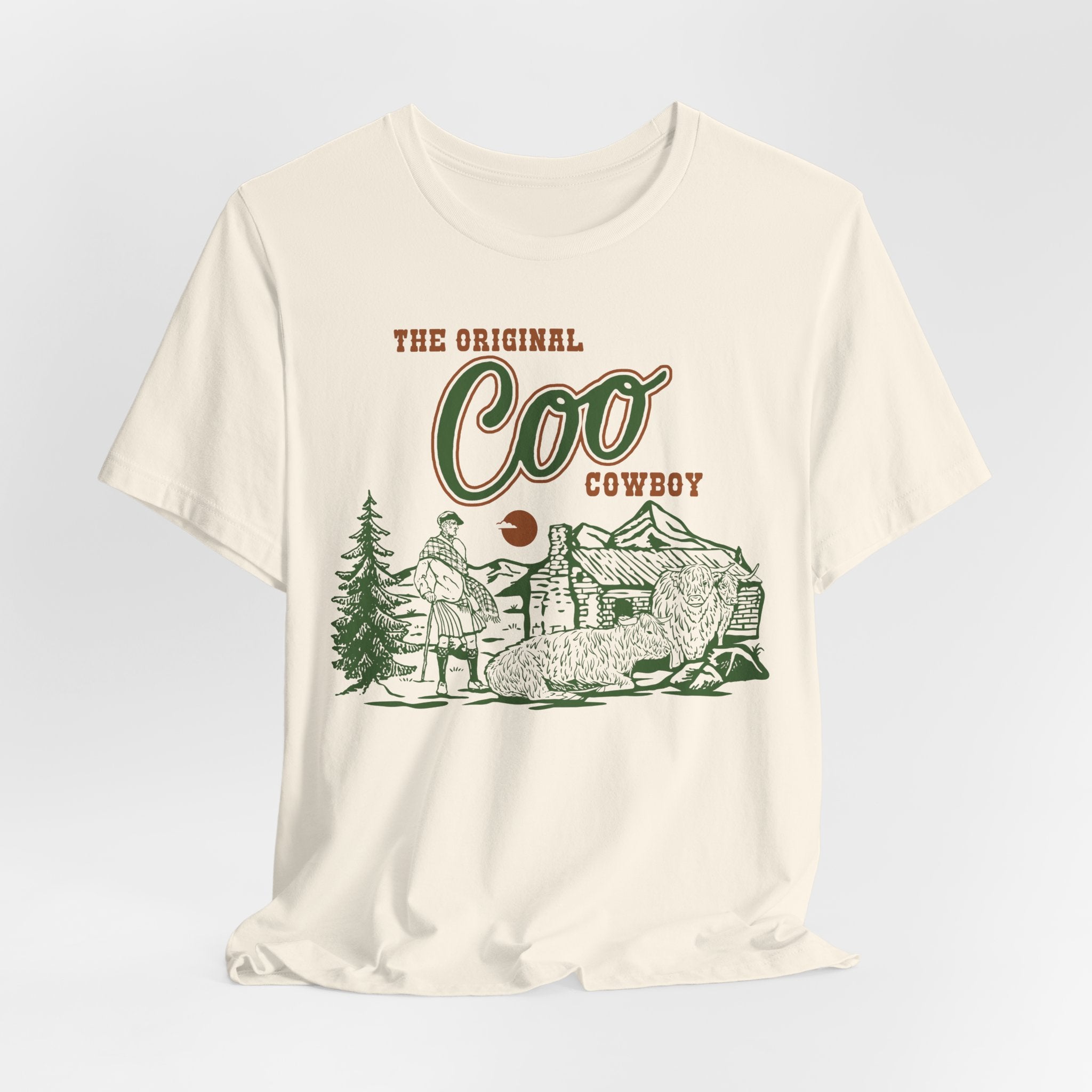 The Original Coo Cowboy | Highland Cow Bella+Canvas T-Shirt