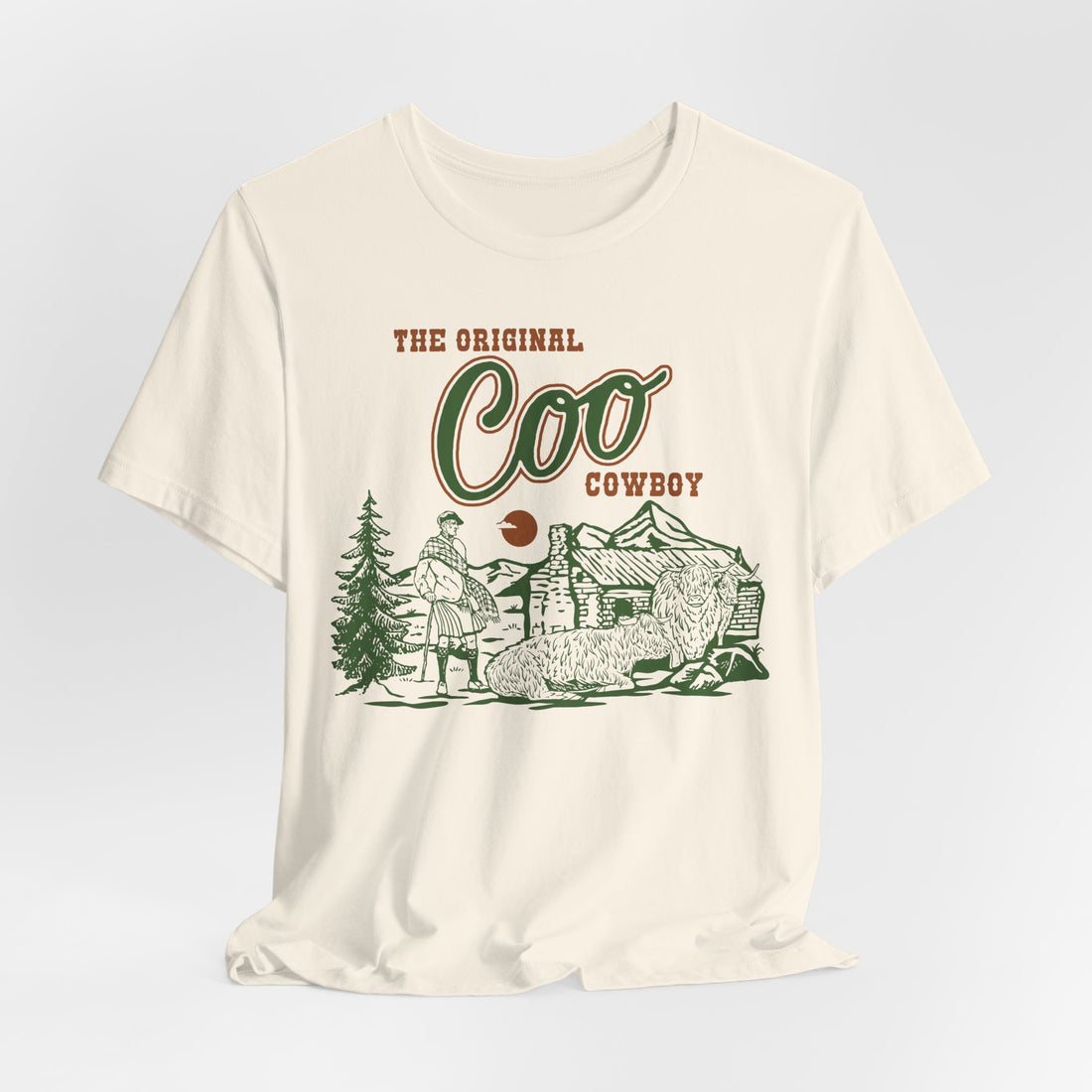 The Original Coo Cowboy | Highland Cow Bella+Canvas T-Shirt