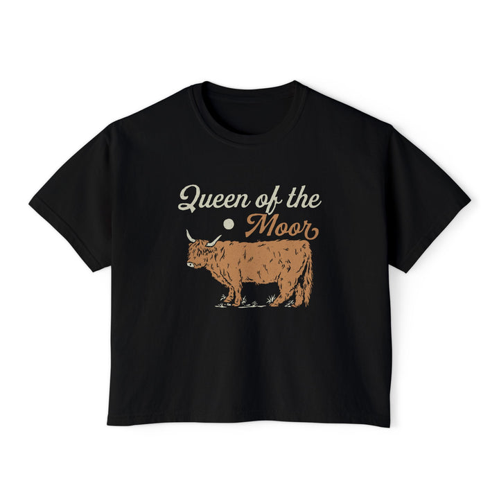 Queen of the Moor | Women’s Boxy Highland Cow T-Shirt