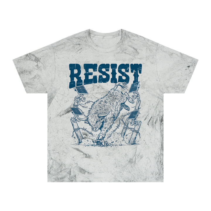 Resist punk Highland cow Color Blast T-shirt