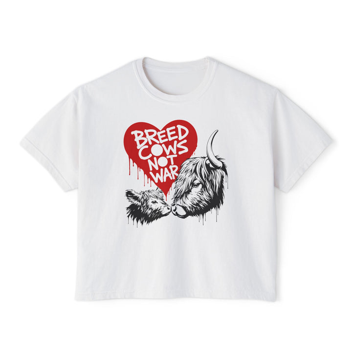 Breed Cows, Not War | Women’s Boxy Tee