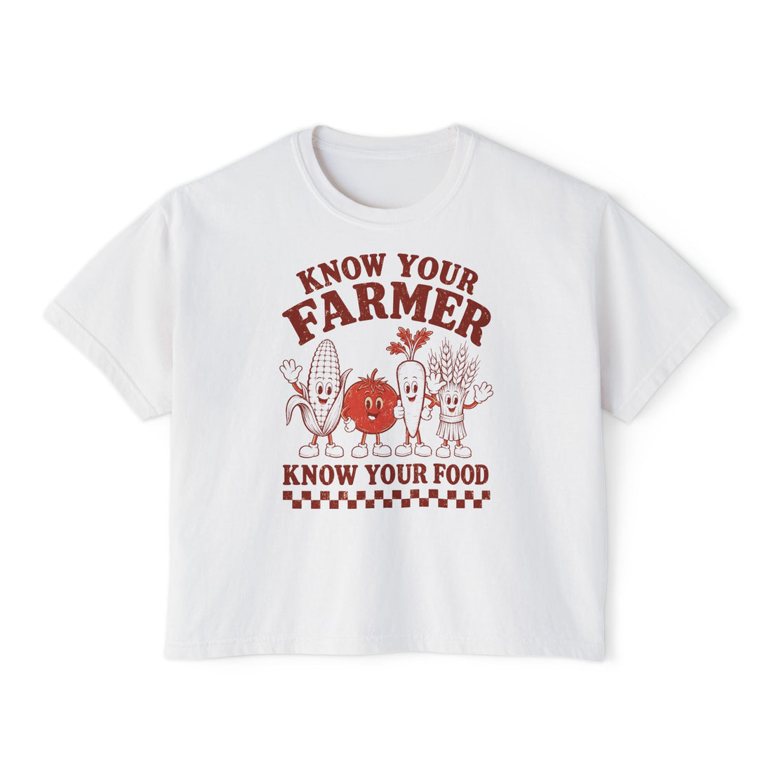 Know Your Farmer, Know Your Food | Women’s Boxy Farm T-Shirt