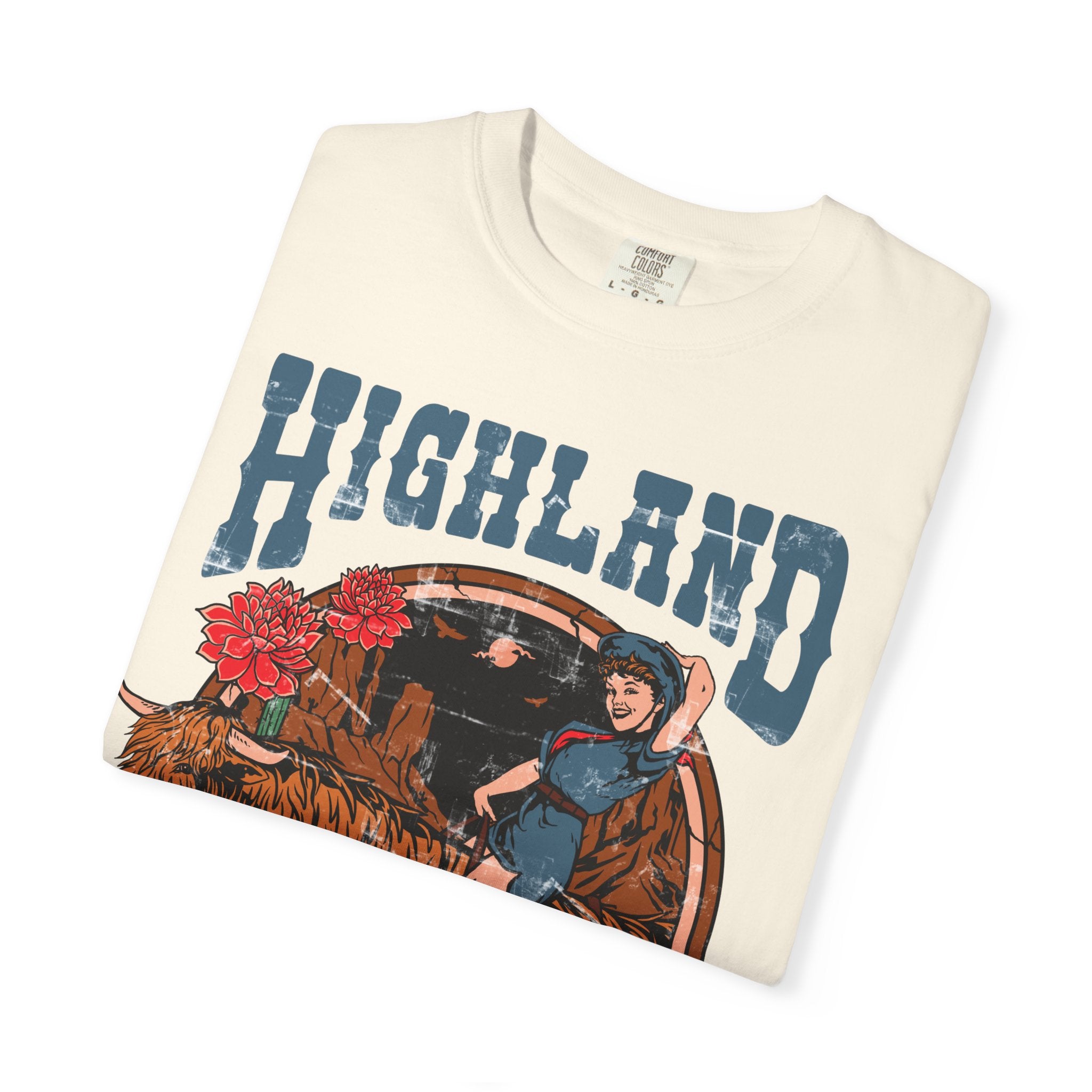 Copy of Bull Headed | Highland Cow Comfort Colors T-Shirt