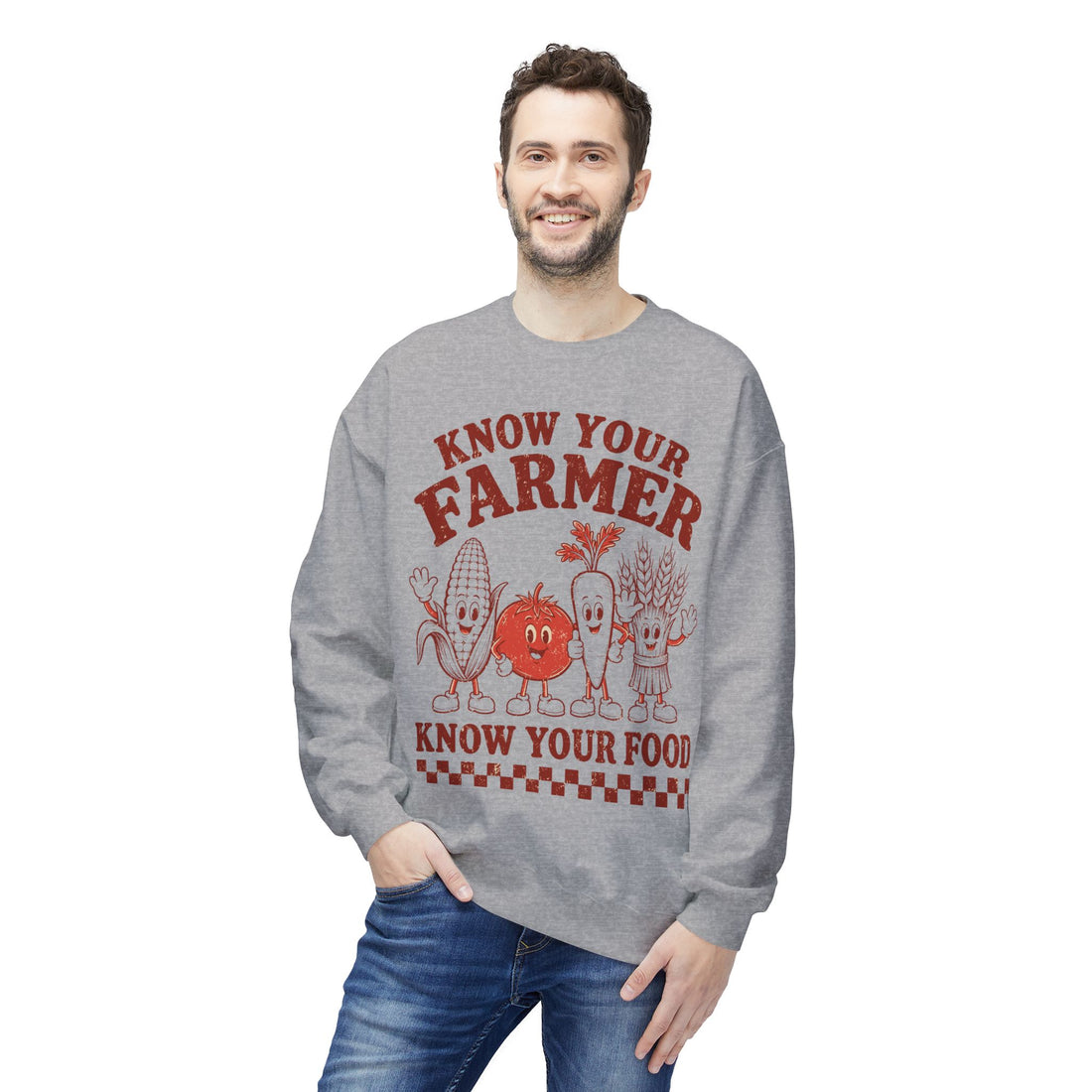Know Your Farmer, Know Your Food | Farm Crewneck Sweatshirt