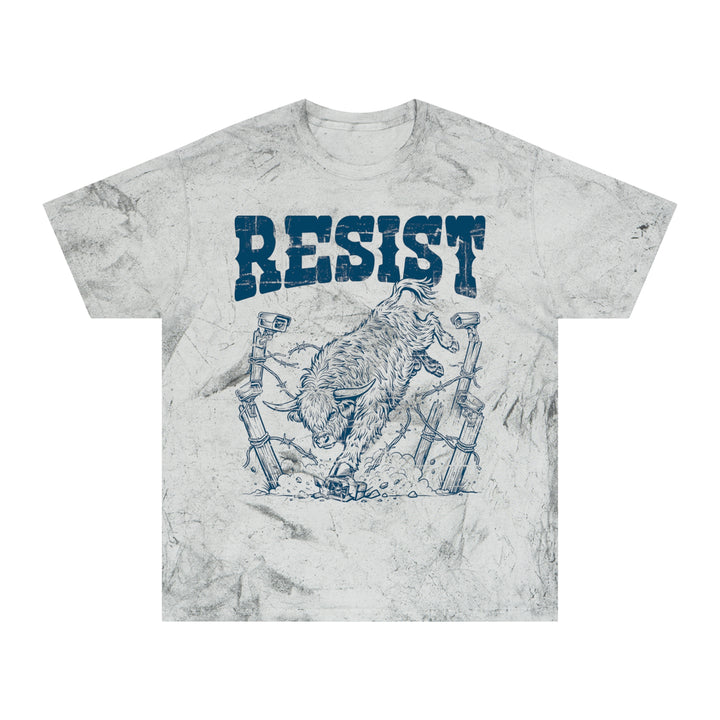 Resist the Surveillance State | Punk Highland Cow Color Blast T-Shirt