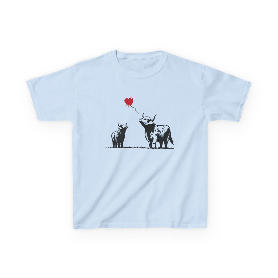 Highland Heart | Kids Graffiti Highland Cow T-Shirt