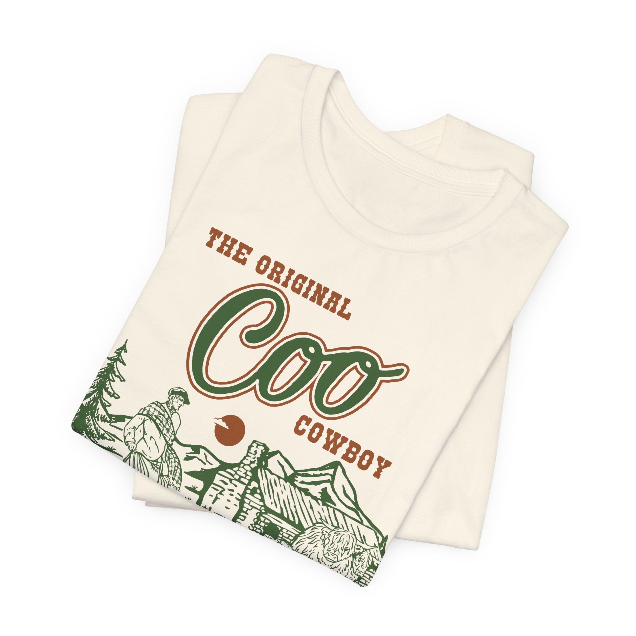 The Original Coo Cowboy | Highland Cow Bella+Canvas T-Shirt
