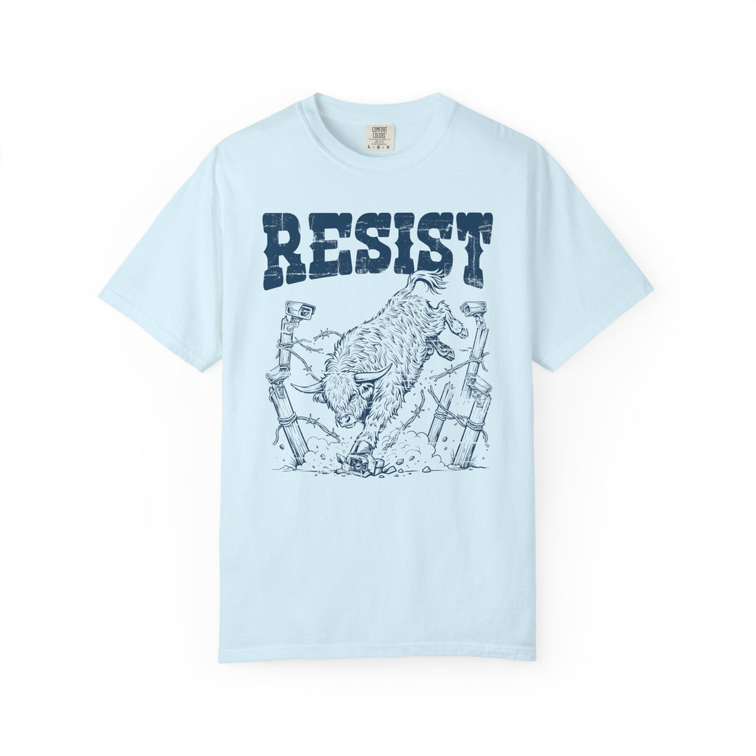 Resist the Surveillance State | Western Highland Cow Comfort Colors T-Shirt