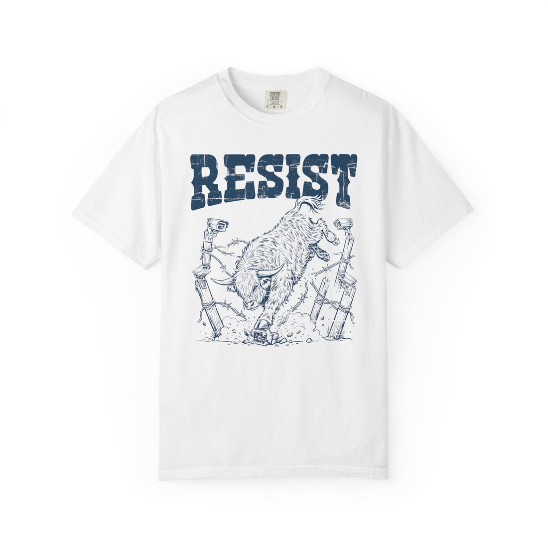 Resist the Surveillance State | Western Highland Cow Comfort Colors T-Shirt