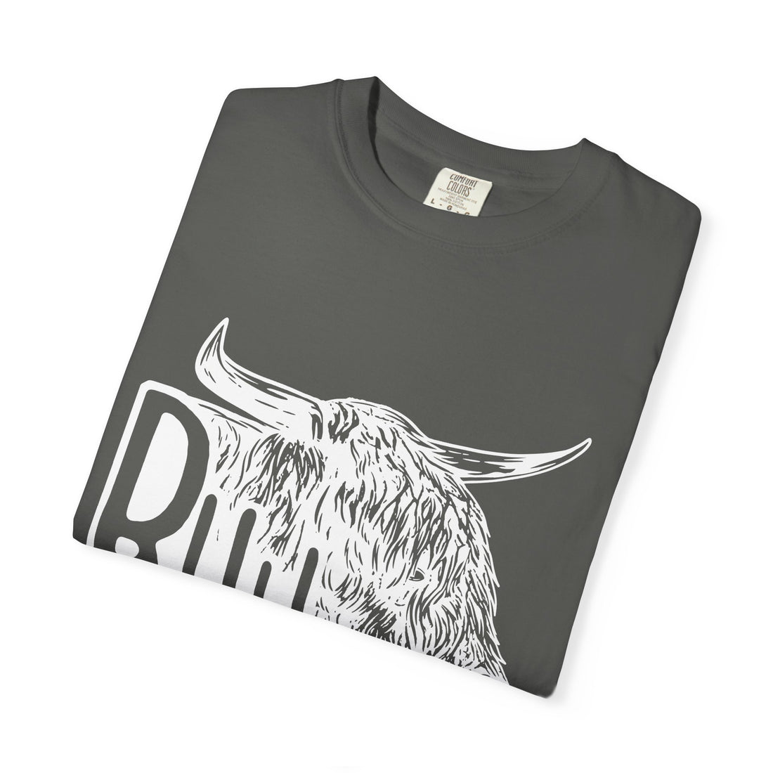 Bull Headed | Highland Cow Comfort Colors T-Shirt