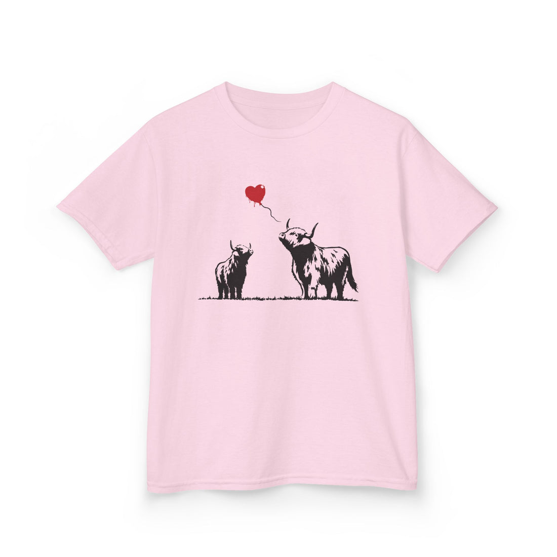 Highland Heart | Kids Graffiti Highland Cow T-Shirt