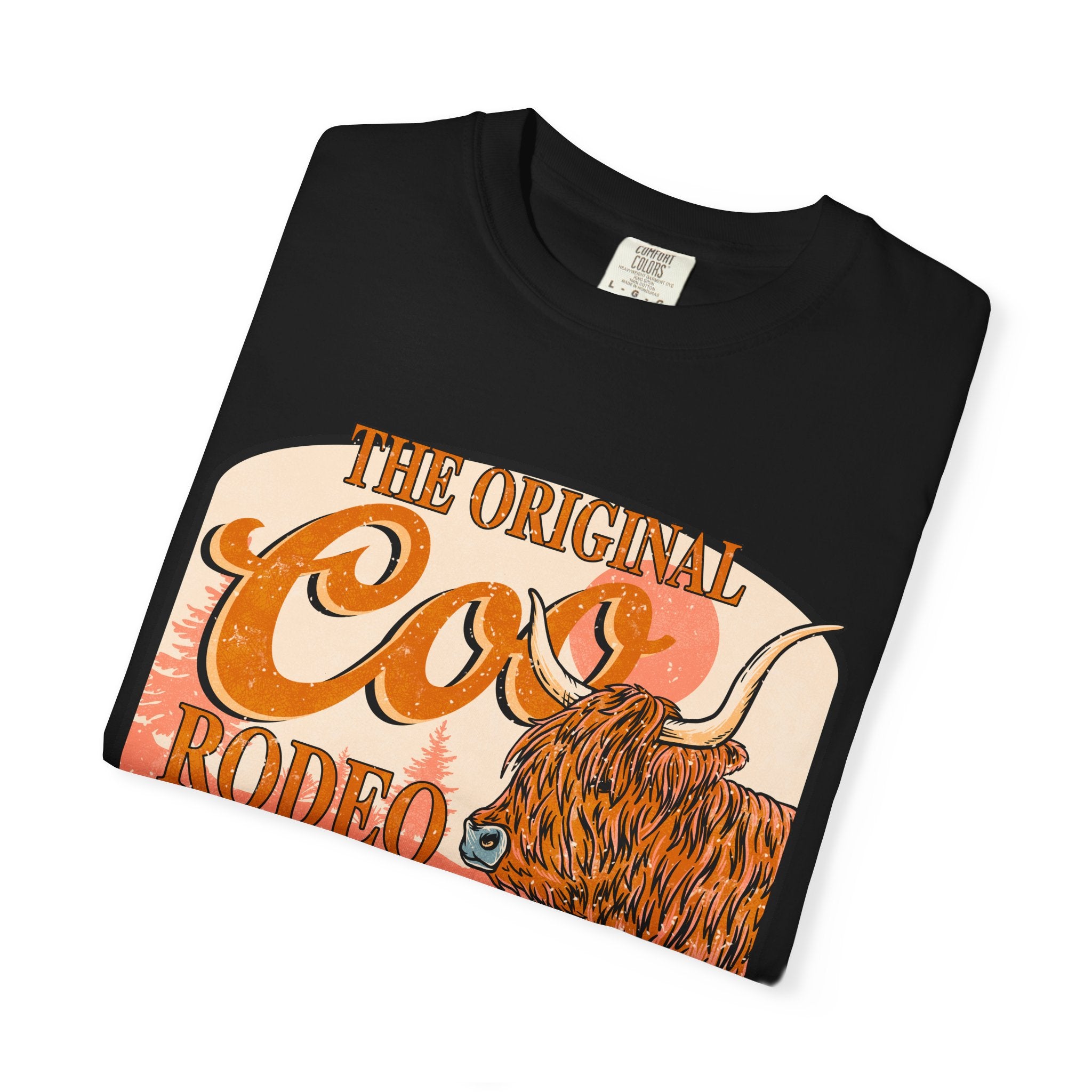 The Original Coo Rodeo | Highland Cow Comfort Colors T-Shirt