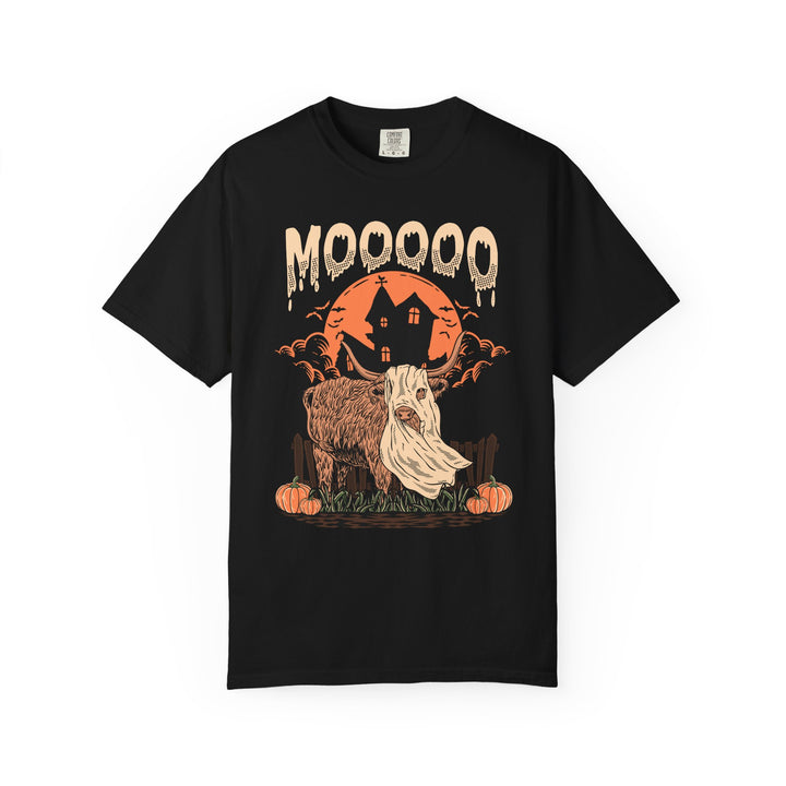 Mooooo! | Halloween Highland Cow Comfort Colors T-Shirt