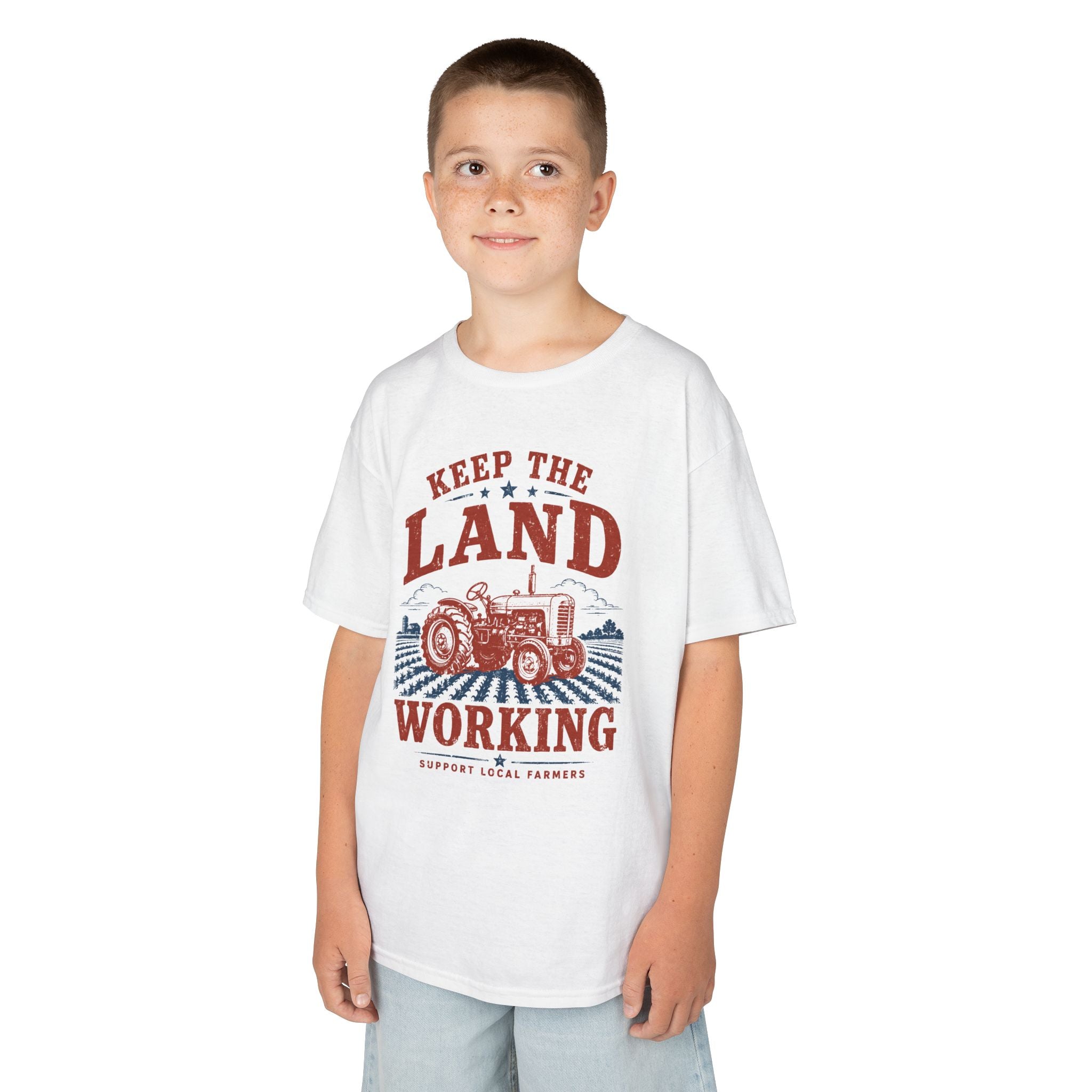 Keep the Land Working | Kids Farm T-Shirt