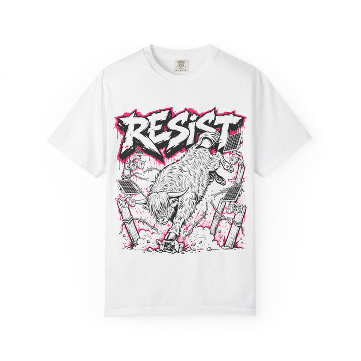 Resist punk Highland cow Comfort Colors T-shirt
