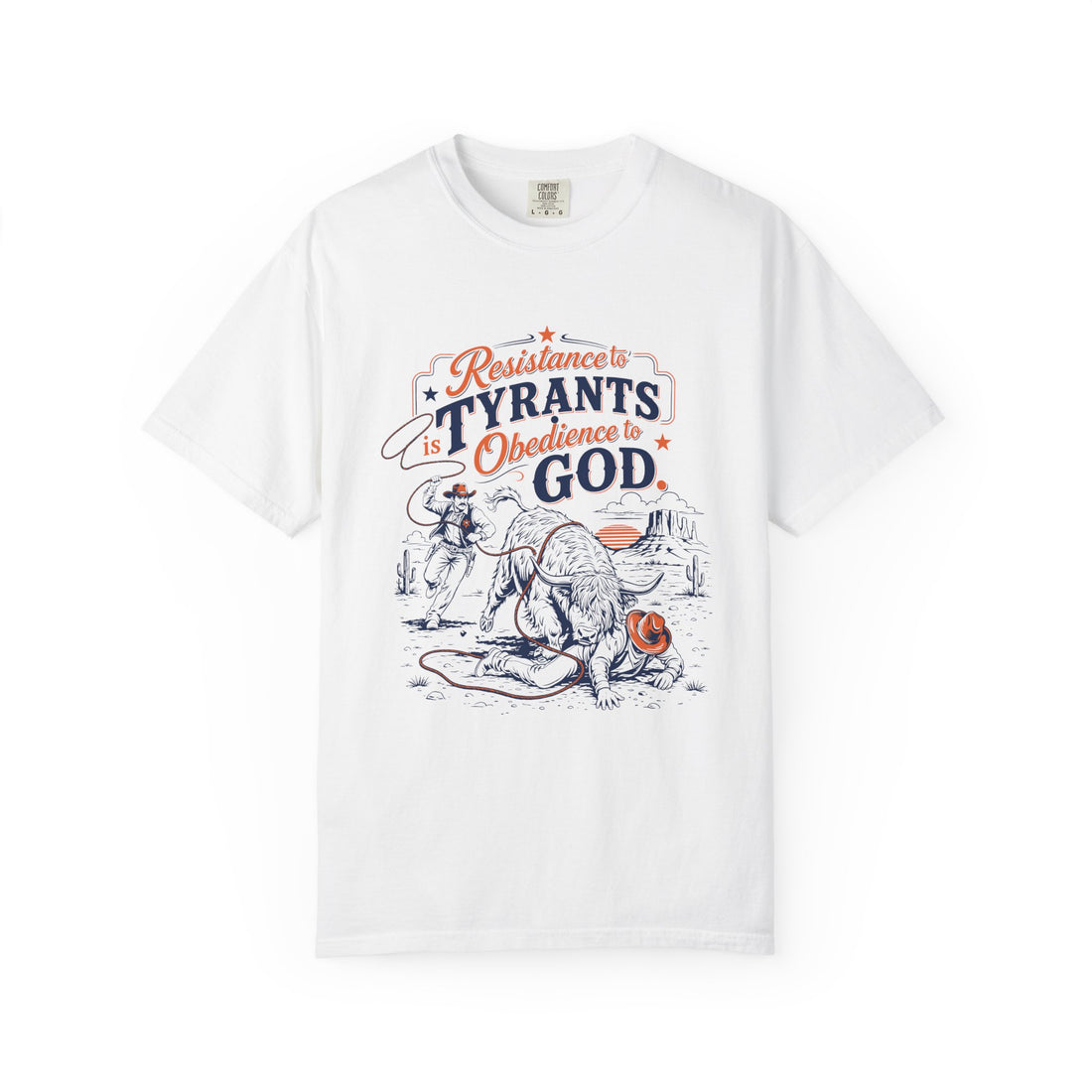 Resistance to Tyrants | Western Highland Cow T-Shirt