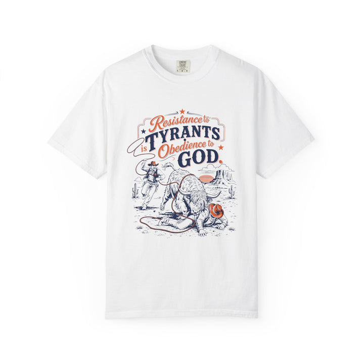 Resistance to Tyrants | Western Highland Cow T-Shirt