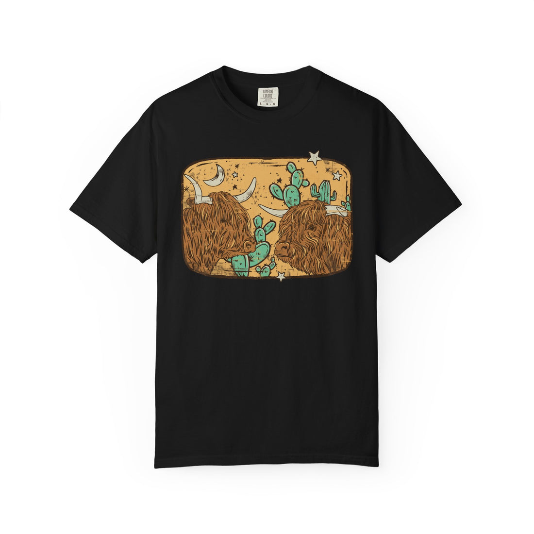 Desert Highlands | Western Highland Cow Comfort Colors T-Shirt