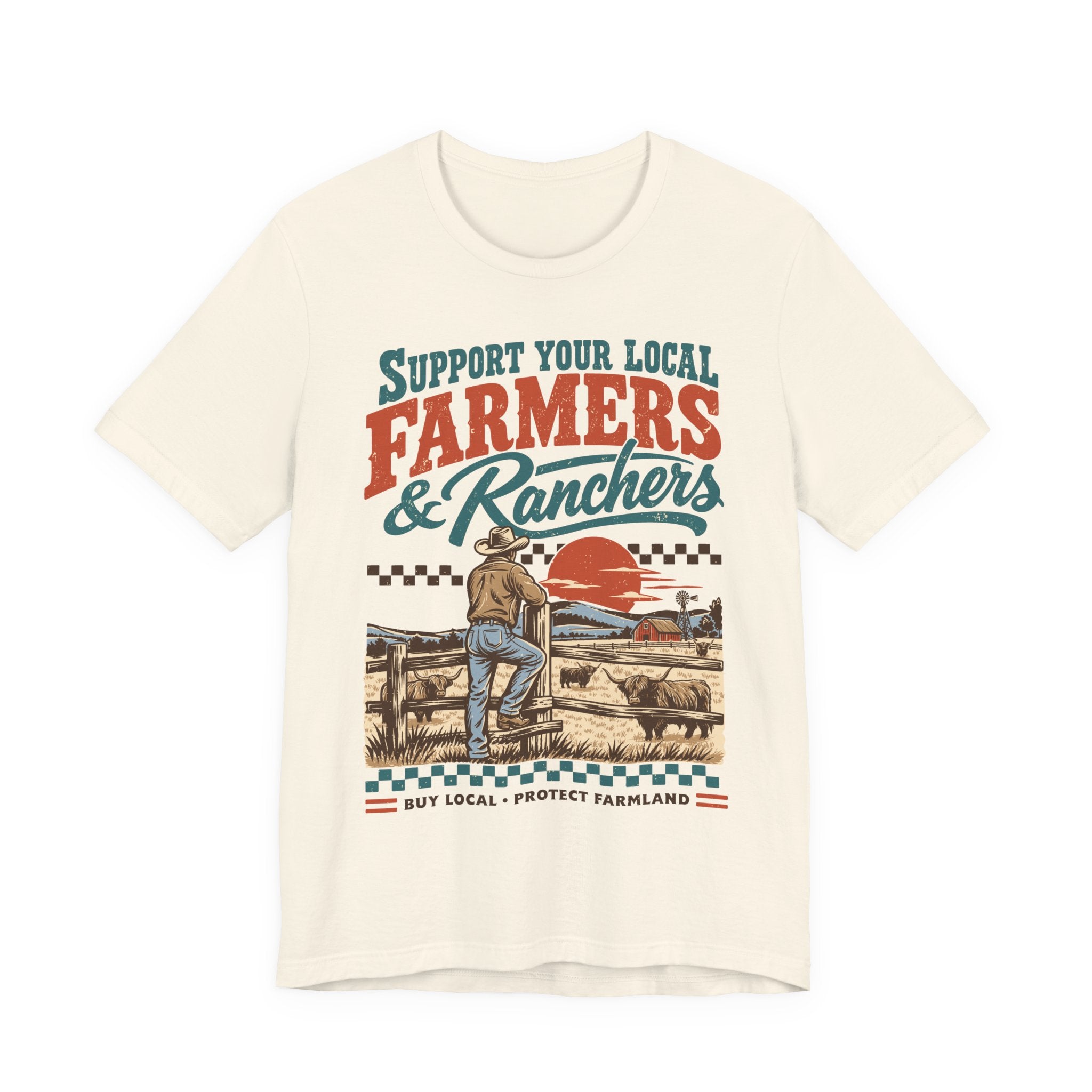 Support Your Local Farmers & Ranchers | Bella+Canvas T-Shirt