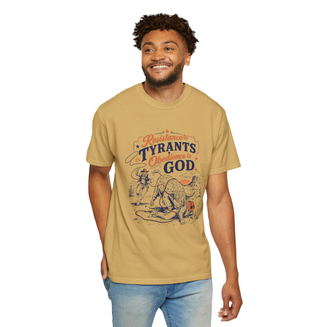 Resistance to Tyrants | Western Highland Cow T-Shirt