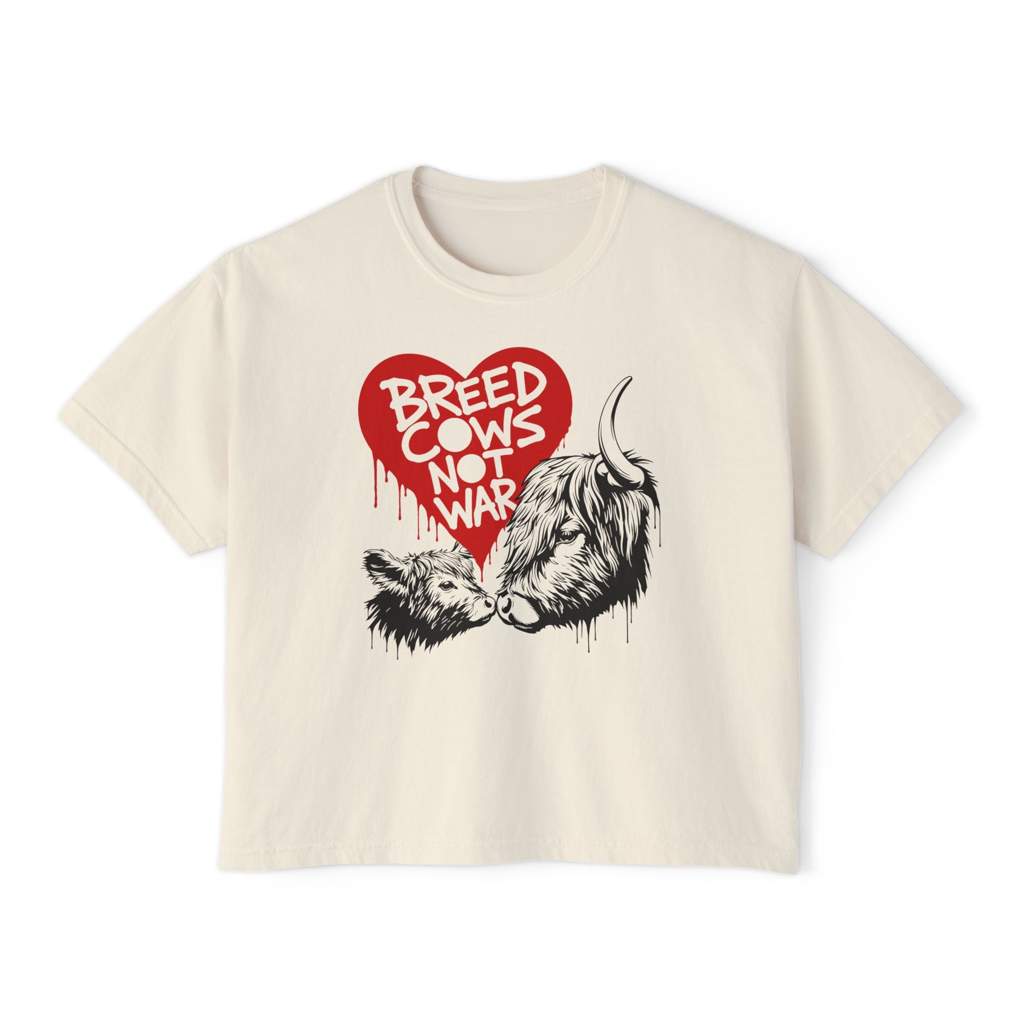 Breed Cows, Not War | Women’s Boxy Tee