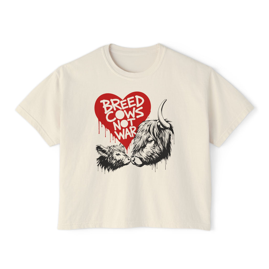 Breed Cows, Not War | Women’s Boxy Tee