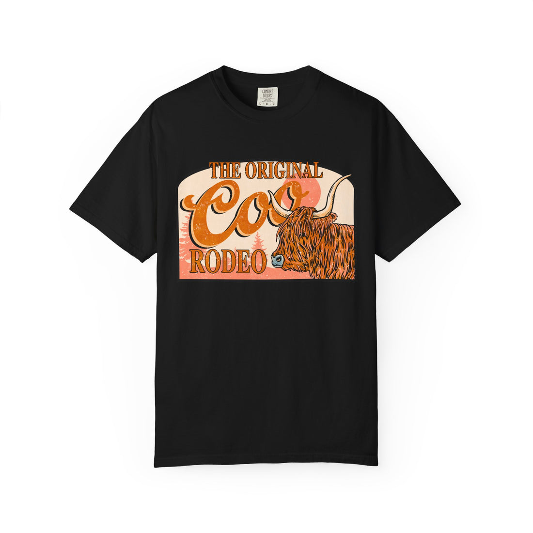 The Original Coo Rodeo | Highland Cow Comfort Colors T-Shirt