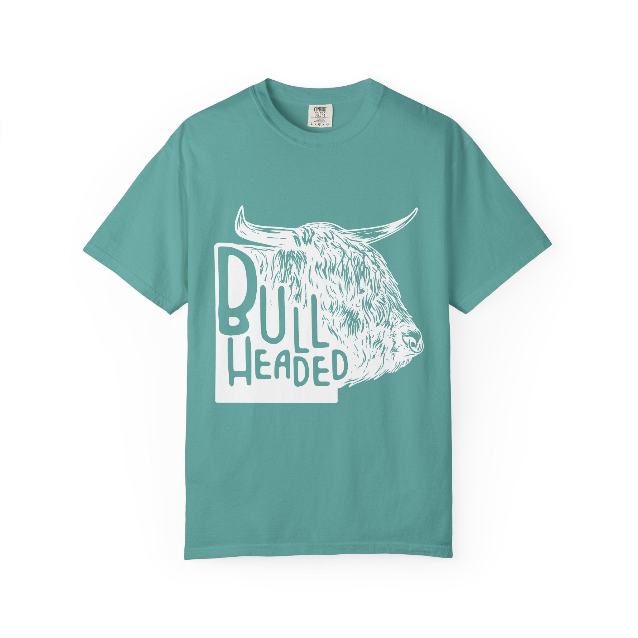 Bull Headed | Highland Cow Comfort Colors T-Shirt