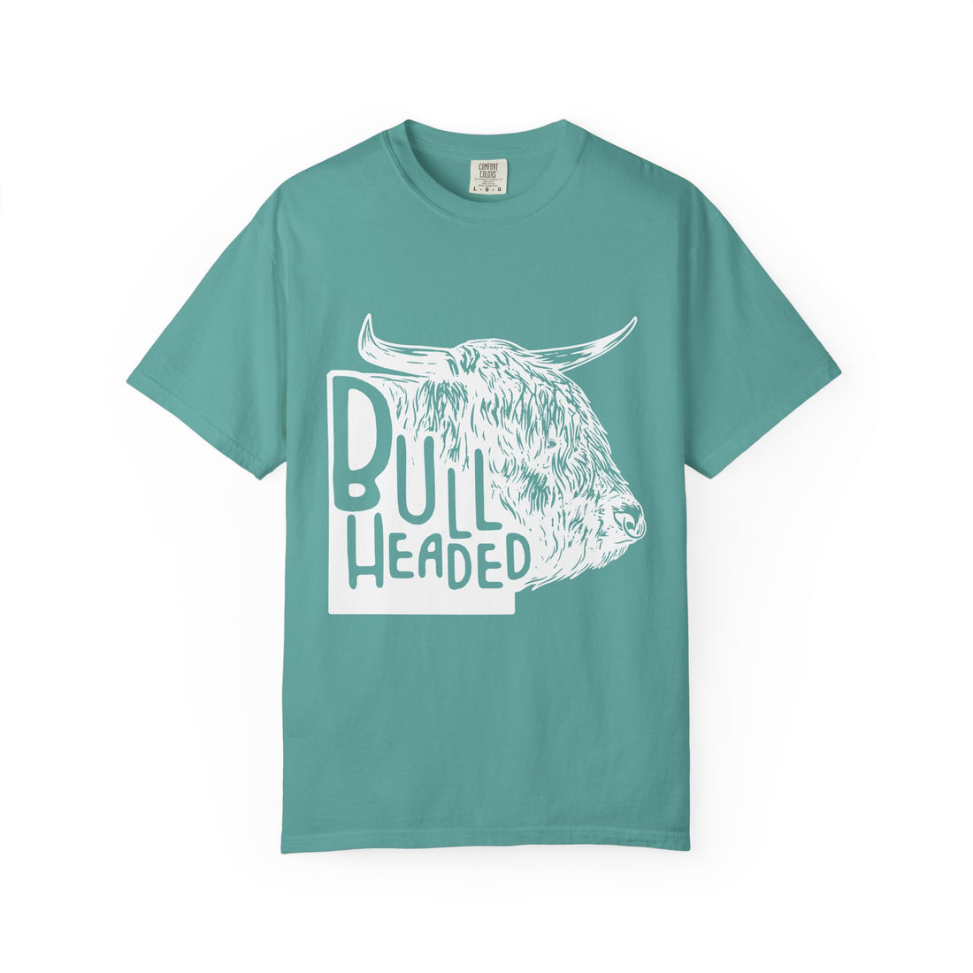 Bull Headed | Highland Cow Comfort Colors T-Shirt