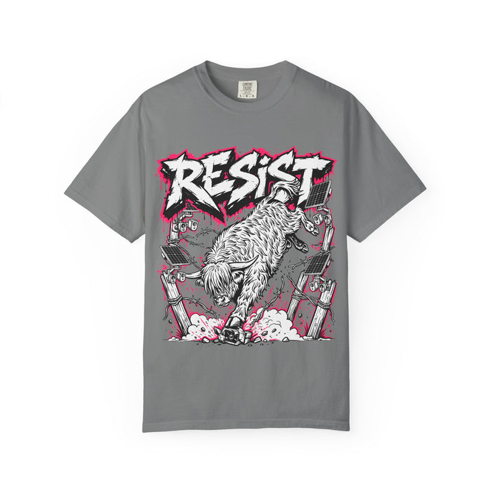 Resist punk Highland cow Comfort Colors T-shirt, alternate view