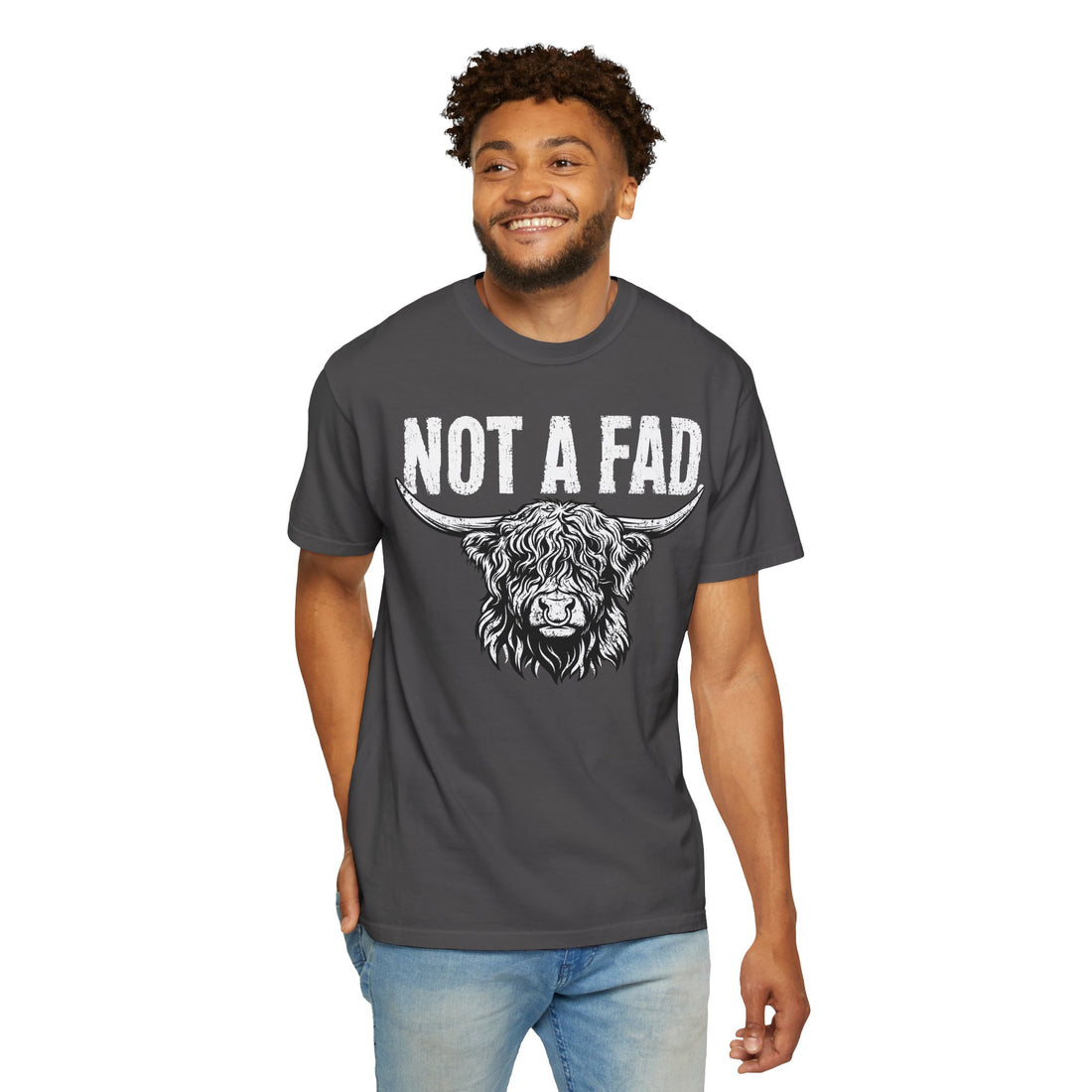 Not a Fad | Highland Cow Comfort Colors T-Shirt