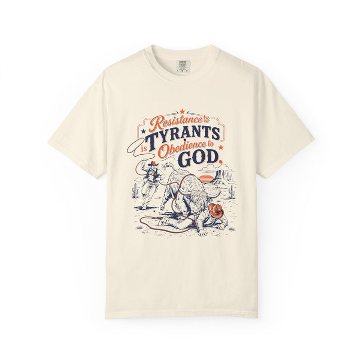 Resistance to Tyrants | Western Highland Cow T-Shirt
