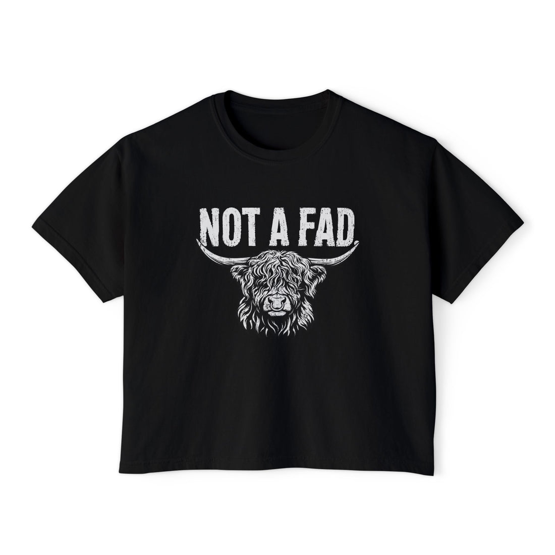 Not a Fad | Women’s Boxy Highland Cow T-Shirt