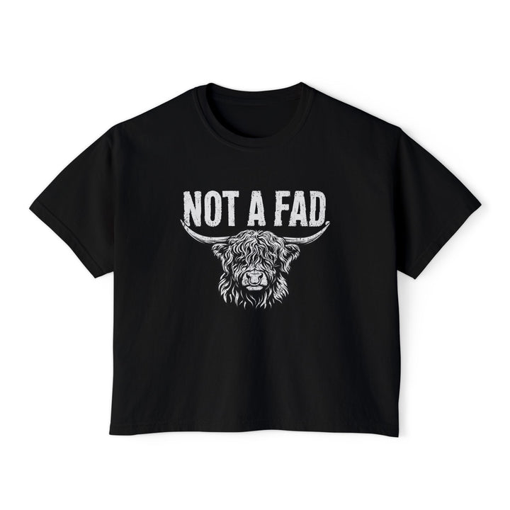 Not a Fad | Women’s Boxy Highland Cow T-Shirt