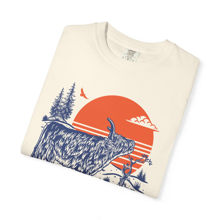 Highland Sunset | Highland Cow Comfort Colors T-Shirt